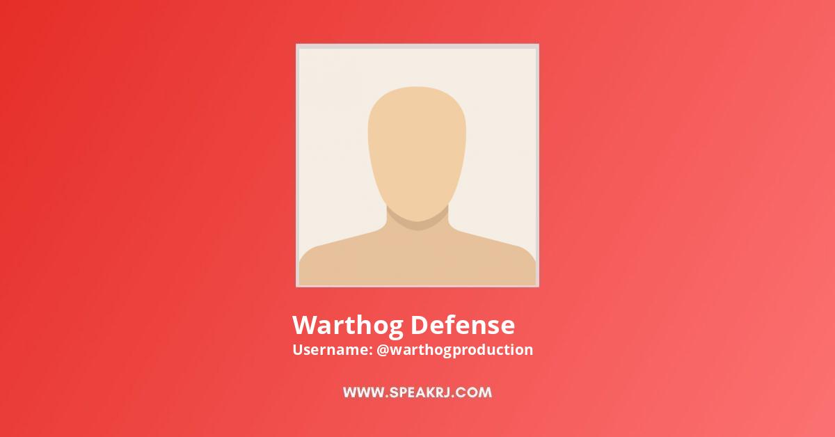 Warthog Defense YouTube Channel Subscribers Statistics - SPEAKRJ Stats